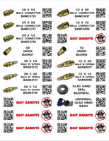 DIY 1" X 4" LABELS TRUCK  BRASS (LABELS ONLY)