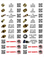 DIY 1" X 4" LABELS TRUCK  BRASS (LABELS ONLY)