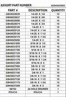 XG9HX025025 SOCKET HEAD CAPSCREWS 1/4 TO 3/8 COARSE