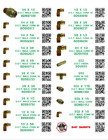 DIY 1" X 4" LABELS TRUCK  BRASS (LABELS ONLY)