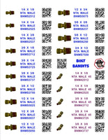 DIY 1" X 4" LABELS TRUCK  BRASS (LABELS ONLY)