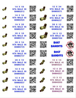 DIY 1" X 4" LABELS TRUCK  BRASS (LABELS ONLY)