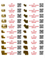 DIY 1" X 4" LABELS TRUCK  BRASS (LABELS ONLY)
