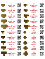 DIY 1" X 4" LABELS TRUCK  BRASS (LABELS ONLY)