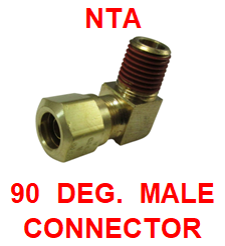 NTA  MALE  CONNECTORS  90  DEGREES