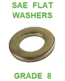 WASHERS SAE FLAT GRADE 8