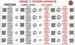 CRUSH NUTS GRADE C COARSE THREAD