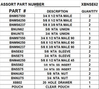 XBNSE62  NTA  MALE  CONNECTORS  5/8  3/4
