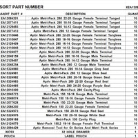 XEA12124075  APTIV  METRI  PACK  PINS AND SEALS ASSORTMENT