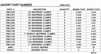 XFMCC025  NEOPRENE CLAMP ASSORTMENT
