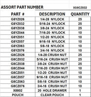 XG8CZ032 GRADE C FINE THREAD LOCK NUTS
