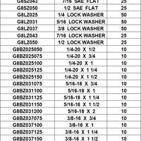 BOLT BIN GRADE 8 COARSE   1/4 TO 1/2 40 HOLE GARAGE MECHANIC ASSORT