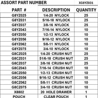 DRAWER GRADE 8 COARSE THREAD NYLOCKS AND CRUSHNUTS