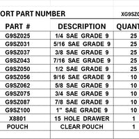 DRAWER GRADE 9 (L9)  SAE FLAT WASHERS