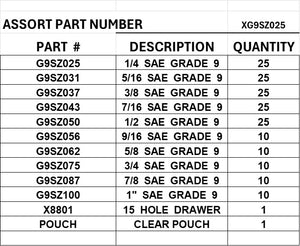 DRAWER GRADE 9 (L9)  SAE FLAT WASHERS