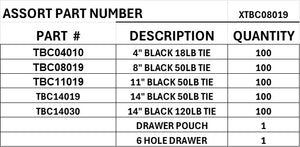 BLACK CABLE TIE ASSORTMENT