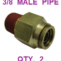 BDMS6237  5/8  X  3/8  D.O.T.  MALE  CONNECTOR (2 PACK)