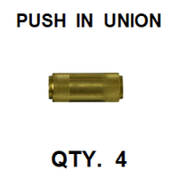 BDUN25  1/4  D.O.T.  UNION (4 PACK)