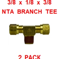 BNBT371237  3/8 X 1/8 X 3/8  NTA  MALE BRANCH  TEE  (2 PACK)