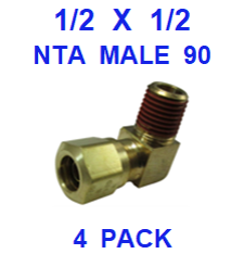 BNM95050  1/2  X  1/2  NTA  MALE  CONNECTORS  (4 PACK)