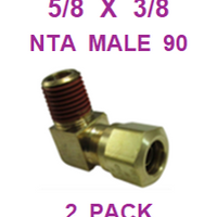 BNM96237  5/8  X  3/8  NTA  MALE  CONNECTORS  (2 PACK)