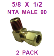 BNM96250  5/8  X  1/2  NTA  MALE  CONNECTORS  (2 PACK)