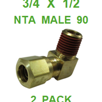 BNM97550  3/4  X  1/2  NTA  MALE  CONNECTORS  (2 PACK) (Copy)