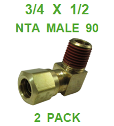 BNM97550  3/4  X  1/2  NTA  MALE  CONNECTORS  (2 PACK) (Copy)