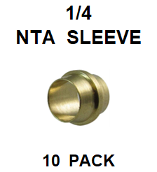 BNSE25  1/4  NTA  SLEEVE  (10 PACK)