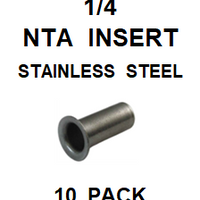 BNSS25  1/4  NTA  SS  INSERT  (10 PACK)