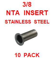 BNSS37  3/8  NTA  SS  INSERT  (10 PACK)