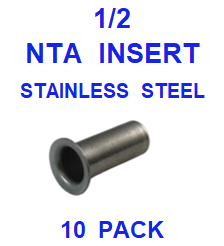 BNSS50  1/2  NTA  SS  INSERT  (10 PACK)