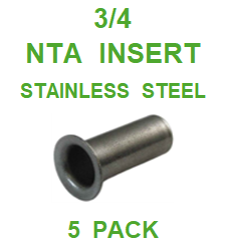 BNSS75  3/4  NTA  SS  INSERT  (5 PACK)