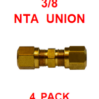 BNUN37  3/8  NTA  UNION   (4 PACK)