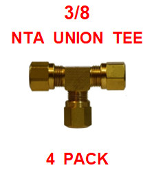 BNUT37  3/8  NTA  UNION  TEE  (4 PACK)