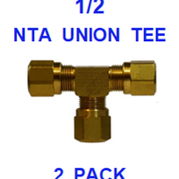 BNUT50  1/2  NTA  UNION  TEE  (2 PACK)