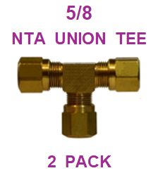 BNUT62  5/8  NTA  UNION  TEE  (2 PACK)