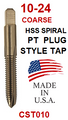 CST010  10-24  HSS  SPIRAL  POINT  PLUG  TAP
