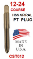 CST012  12-24  HSS  SPIRAL  POINT  PLUG  TAP