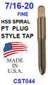 CST044  7/16-20  HSS  SPIRAL  POINT  PLUG  TAP