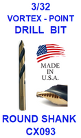 CX093  3/32  VORTEX  POINT  DRILL BIT
