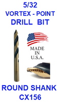 CX156  5/32  VORTEX  POINT  DRILL BIT

