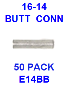 E14BB NON INSULATED BUTT CONNECTOR (50 PACK)