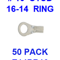 E14BR10  # 10  NON INSULATED  16-14  GAUGE  RING  TERMINAL (50 PACK)