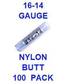 E14NB NYLON  INSULATED  BUTT CONNECTOR (100 PACK)
