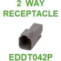 EDDT042P AMPHENOL  SINE  AT  2 WAY RECEPTACLE (2 PACK)