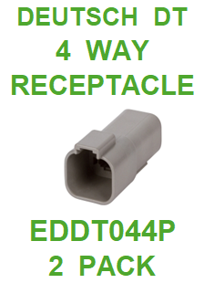 EDDT044P AMPHENOL  SINE  AT  4 WAY RECEPTACLE (2 PACK)