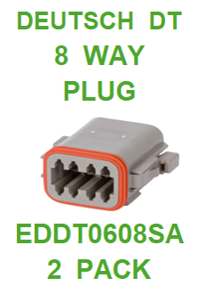 EDDT0408SA  AMPHENOL  SINE  AT  8 WAY PLUG (2 PACK)