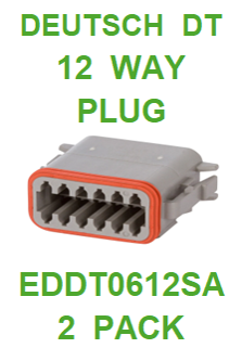 EDDT0412SA  AMPHENOL  SINE  AT  12 WAY PLUG (2 PACK)