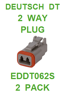 EDDT062S AMPHENOL  SINE  AT  2 WAY PLUG (2 PACK)